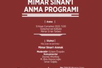 Mimar Sinan’ı Anma Programı