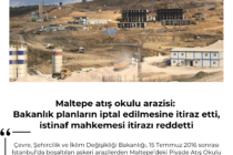 Maltepe atış okulu arazisi: Bakanlık planların iptal edilmesine itiraz etti, istinaf mahkemesi itirazı reddetti